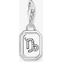THOMAS SABO Women's Silver Octagonal Cubic Zirconia Capricorn Charm 2152-643-21