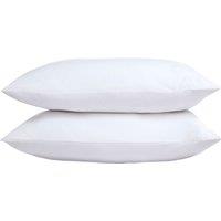 The Linen Consultancy 'TLC 5 Star Hotel Concept' 250TC Cotton Percale Standard Pillowcase 4 Pack in White