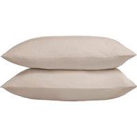 The Linen Consultancy 'TLC 5 Star Hotel Concept' 250TC Cotton Percale Standard Pillowcase 4 Pack in Taupe