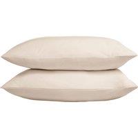 The Linen Consultancy 'TLC 5 Star Hotel Concept' 500TC Cotton Sateen Standard Pillowcase 4 Pack in Cream