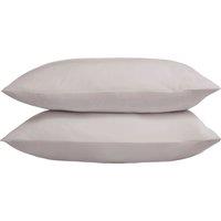 The Linen Consultancy 'TLC 5 Star Hotel Concept' 500TC Cotton Sateen Standard Pillowcase 4 Pack in Silver