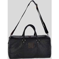 Ashwood Leather 'Pietro' Large Genuine Leather Vintage Holdall in Black