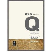 nielsen Quadrum 50 x 70cm Wooden Picture Frame With Protective Glass Front in Mid Grey | Size: 50 x 70 cm