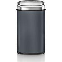 Tower Kitchen Bin with Sensor Lid, 58L, Stainless Steel Body, Charcoal T80902