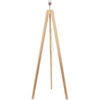 ValueLights Jackson Natural Wooden Tripod Floor Lamp Base
