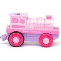 Bigjigs Rail Battery Powered Pink Loco Train for Wooden Railway Track Set