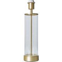 ValueLights Balan Tube Table Lamp Base in Metallic Gold