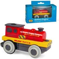 Bigjigs Rail Mighty Red Loco Battery Operated Engine for Wooden Railway Tracks