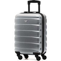 Flight Knight 55x35x20cm Cabin Carry Bag Hard Shell Suitcase 100+ Airline Approved in Metallics