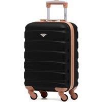Flight Knight 55x35x20cm Cabin Carry Bag Hard Shell Suitcase 100+ Airline Approved in Black