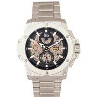 Reign Men's Commodus Automatic Skeleton Bracelet Watch in Black