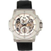 Commodus Automatic Skeleton Leather-Band Watch