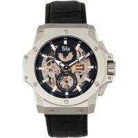 Commodus Automatic Skeleton Leather-Band Watch
