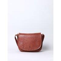Lakeland Leather Women's 'Derwent' Leather Saddle Cross Body Bag in Tan