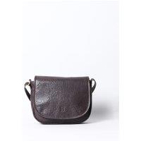Lakeland Leather Women's 'Derwent' Leather Saddle Cross Body Bag in Chocolate