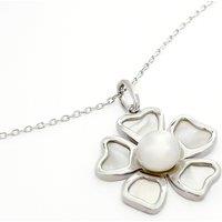 LENAE Women's Jeanne Pearl Necklace - Sterling Silver