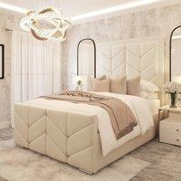 Bed Choices Women's Sydney Premium Bed Frame Only in Cream | Size: Single