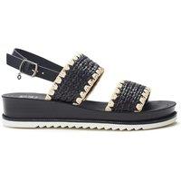 Moda In Pelle Women's 'Kyraa' Textile Flatforms in Black | Size: 5