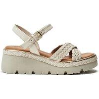 Moda In Pelle Women's 'Keroya' Leather Sandals in Off-White | Size: 7