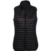 2786 Women's Tribe Fineline Padded Gilet/Bodywarmer in Black | Size: XS