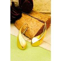 Otis Jaxon London Women's Melting Teardrop Sterling Silver Drop Earring in Gold