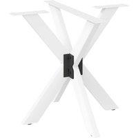 Dining Table Leg Spider Shape White 85x85x(72-73) cm Steel