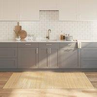 Rug Rectangular Light Natural100x200 cm Bamboo