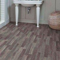 Vinyl Flooring UK Brown Wood Effect Cushion Backed Sheet Vinyl Flooring | Size: 3000mm x 2000mm