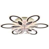 Modern RGB LED Ceiling Fan Light with Remote Control