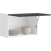 Berkfield Home Kitchen Wall Cabinet Lucca Black Engineered Wood