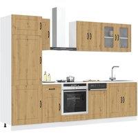 Berkfield Home 8 Piece Kitchen Cabinet Set Kalmar Artisan Oak Engineered Wood in Brown
