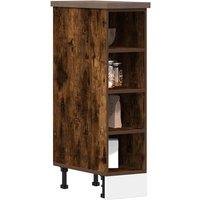 Berkfield Home Bottom Cabinet Smoked Oak 20x44, 5x81, 5 cm Engineered Wood in Brown