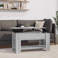 Berkfield Home Coffee Table Grey Sonoma 101x49x52 cm Engineered Wood | Size: 101 x 49 x 52 cm