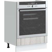Berkfield Home Oven Cabinet Lucca Grey Sonoma Engineered Wood