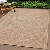 Berkfield Home Rug ZIZUR 80x250 cm Jute Look Indoor & Outdoor in Brown | Size: Medium