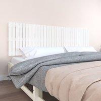 Berkfield Home Wall Headboard White 204x3x60 cm Solid Wood Pine | Size: 204 x 3 x 60 cm