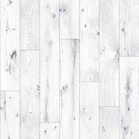 Vinyl Flooring UK White Wood Effect 2.6mm Textile Backed Vinyl Flooring Sheet | Size: 3000mm x 4000mm