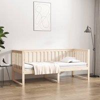 Berkfield Home Day Bed 75x190 cm Solid Wood Pine in Brown