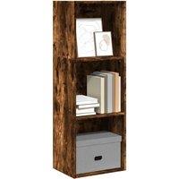 Berkfield Home Bookcase Smoked Oak 40x30x114 cm Engineered Wood in Brown | Size: 40 x 30 x 114 cm