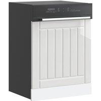 Berkfield Home Dishwasher Panel Lucca High Gloss White Engineered Wood