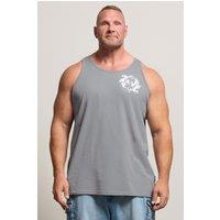 BadRhino Men's Koi Carp Graphic Vest Top in Blue | Size: 4XL