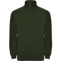 ROLY Men's Aneto Quarter Zip Sweatshirt in Bottle Green | Size: 2XL