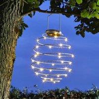 Marco Paul Large Solar Spiral Garden Light in White