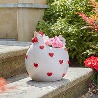 Marco Paul Large Outdoor Flower Hen Planter Indoor Plant Pots for Herbs, Vegetables, Succulents Plants in White