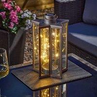 Marco Paul Large Solar Firefly Effect Star Lantern in Bronze