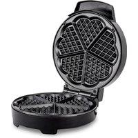 Geepas Waffle Maker 1000W Heart Shape in Black