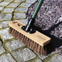 Charles Bentley Charnwood 12" Bassine Broom Garden Maintenance Wood in Natural