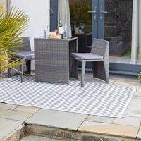 Marco Paul 210cm x 150cm Outdoor Garden Rug - Atlantis Slate in Grey | Size: Large