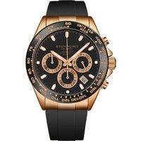Aquamaster 4050 Chronograph Watch Quartz 42mm Case rubber Strap
