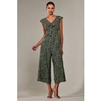 Frill Tie-front Jumpsuit